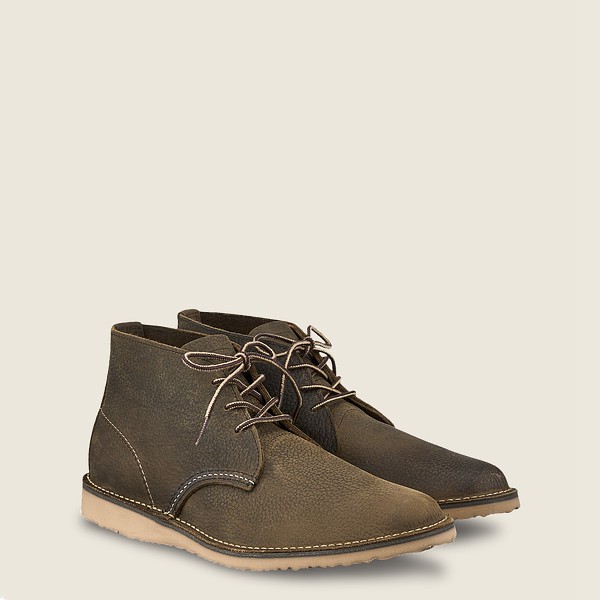 Chaussures Red Wing Heritage - Weekender - Chukka Roughneck Cuir - Vert Olive - Homme 520FVMTPL